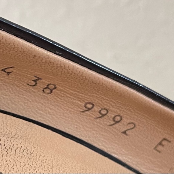 Giuseppe Zanotti Design Italian Black Patent Leather Peep-Toe Pumps Shoes 38 EUC - Picture 4 of 13